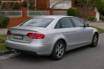 2008 Audi A4 Avant (B8 8K) 2.0 TFSI (211 Hp) quattro  Technical specs,  data, fuel consumption, Dimensions