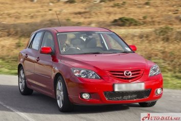 2003 Mazda 3 I Sedan (BK) 1.6i (105 Hp)  Technical specs, data, fuel  consumption, Dimensions