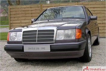1985-1989 Mercedes-Benz 230 (W124) 230 E (136 Hp)  Fiche technique, consommation  de carburant , Dimensions