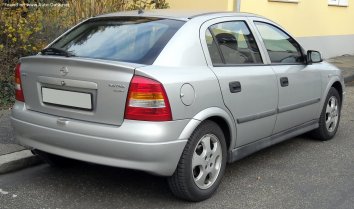 1998-2000 Opel Astra G 1.2 16V (65 Hp)  Dane techniczne, Zużycie paliwa ,  Wymiary