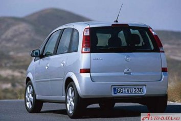 2002-2005 Opel Meriva A 1.7 CDTI (100 Hp)  Technical specs, data, fuel  consumption, Dimensions
