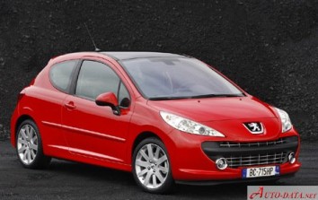 2006-2009 Peugeot 207 1.6 THP (150 Hp)  Technische Daten, Verbrauch,  Spezifikationen, Maße