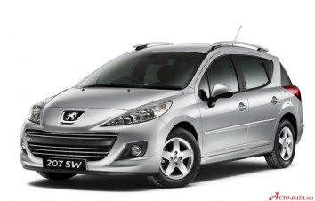 2009-2013 Peugeot 207 SW (facelift 2009) 1.4 (73 Hp)  Technical specs,  data, fuel consumption, Dimensions
