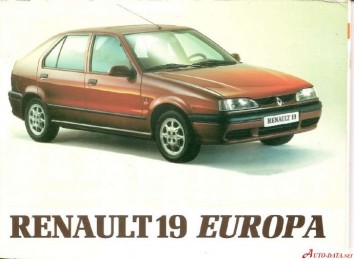 1996-2000 Renault 19 Europa 16i 90 Hp        