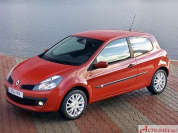 2005 Renault Clio III (Phase I) 1.4i 16V (98 Hp)  Technical specs, data,  fuel consumption, Dimensions