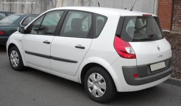 2006 Renault Scenic II (Phase II) 1.6 i 16V (112 Hp)  Technical specs,  data, fuel consumption, Dimensions
